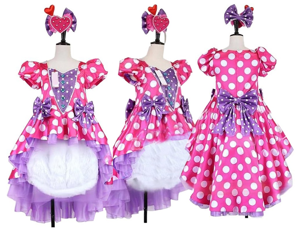 コスプレ衣装 ミッキー ミニー コスプレ 衣装 髪飾り付き ミニーマウス ピンク 大人 パルパルーザ ミニーのファンダーランド ミニー レプリカ衣装 仮装 ハロウィン アニメ 映画 仮装 可愛い 7,881円