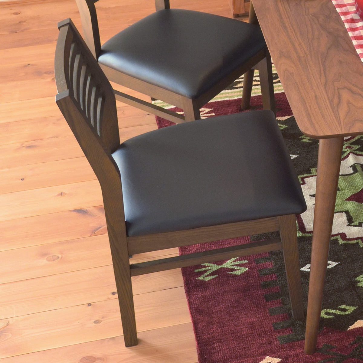 ダイニングチェア 座面高46cm 天然木 北欧風 ダイニングチェアー チェアー リビングチェア 食卓椅子 椅子 完成品 いす シンプル おしゃれ デスクチェア リビング 台所 ダイニング