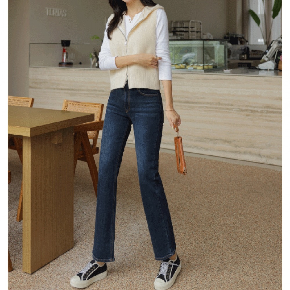 クリック&ファニーグレートフィットストレートデニムパンツ [SMLサイズ]