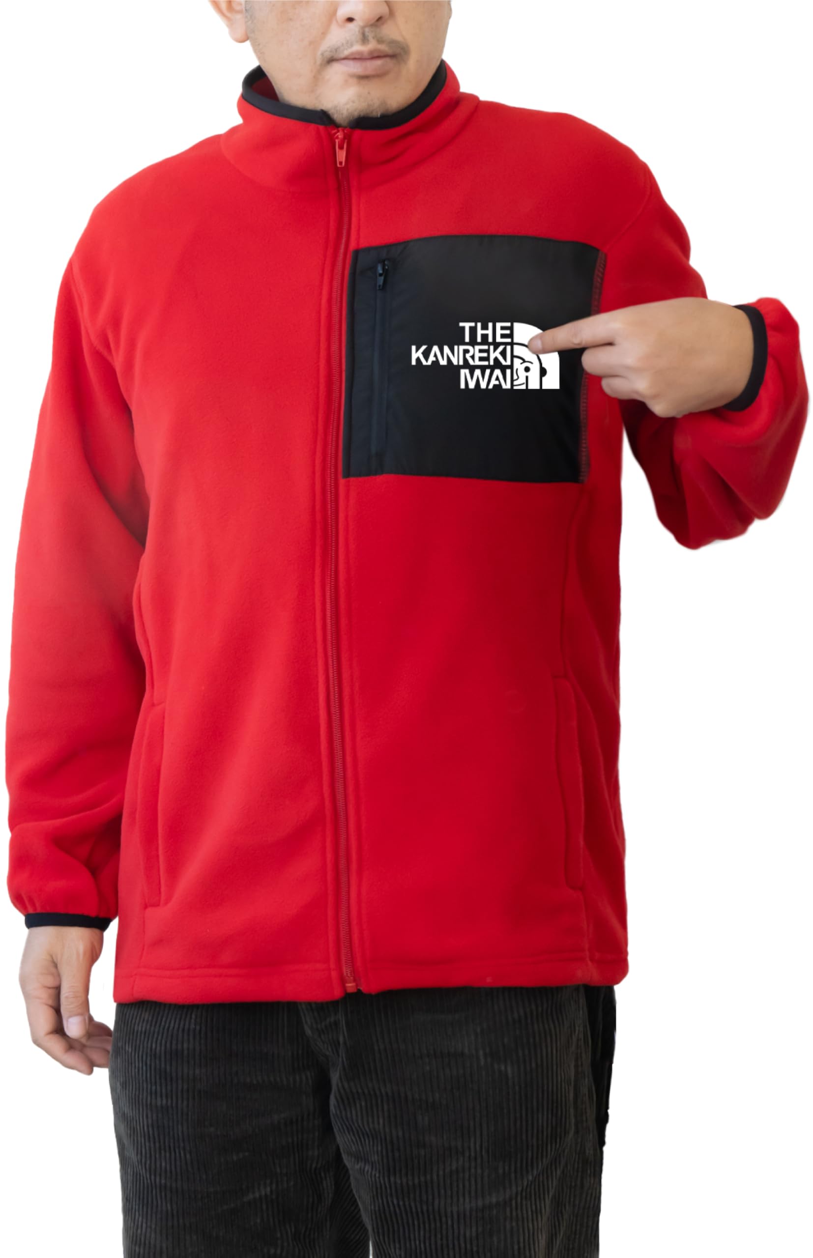 [シャレもん] 還暦祝い【 還暦 フェイス フリース ジャケット 】 父 母 祖父母 赤 男性 女性 赤 ちゃんちゃんこ の代わり 誕生日 60歳 アウトドア アウター プレゼント 子から 孫から