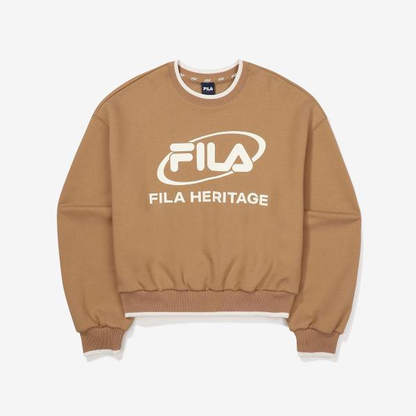 FILA ビッグロゴ コットン混紡 スウェット