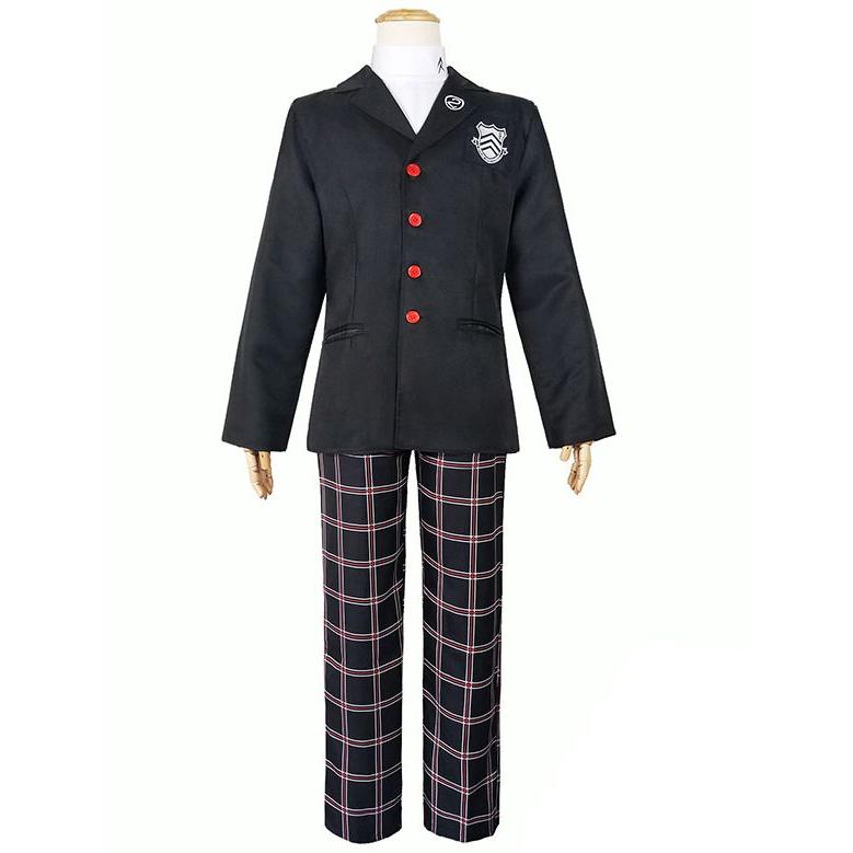 ハロウィン ペルソナ5 風 P5 主人公 雨宮蓮 あまみやれん 来栖暁 くるすあきら 秀尽学園 コスチューム コスプレ衣装 3点セット サイズ SXXL