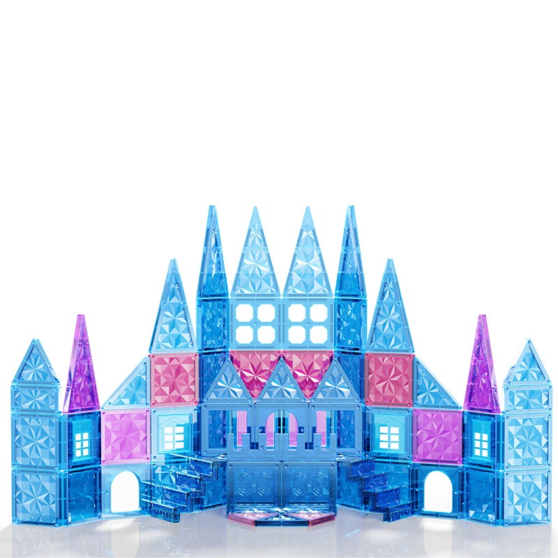 102枚 マグネットブロック 磁気おもちゃ マグネットおもちゃ コンストラクト 磁石ブロック 子供 知育玩具 幼児 男の子 玩具 立体パズル ゲーム モデルDIY 積み木誕生日 クリスマ