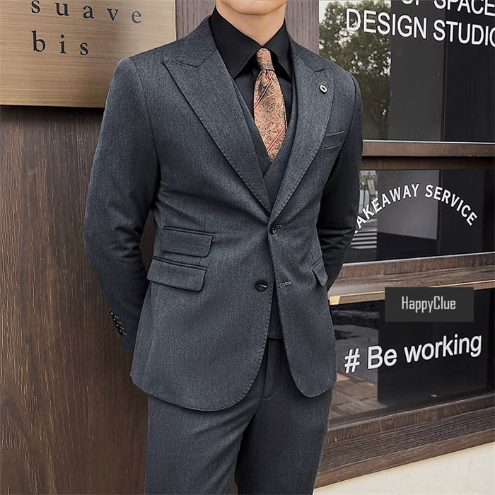スリーピース スーツ メンズ スーツ 卒業式 入学式 スリムスーツ ビジネススーツ メンズスーツ タキシード 細身 紳士服 スタイリッシュ 通勤 就職活動 面接 フォーマル 結婚式 成人式 おしゃれ