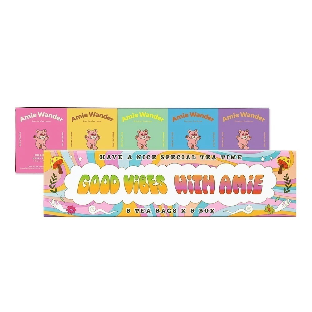 【エイミーワンダー】Tea Gift Set (5種/計25ティーバッグSet) 5種セット　韓国人気ティー AMIEWANDER　ギフトセット