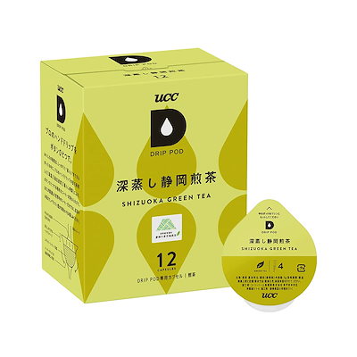 他サイト： UCC ドリップポッド 専用カプセル 深蒸し静岡煎茶 12杯分 36g ポッドカプセルの商品画像