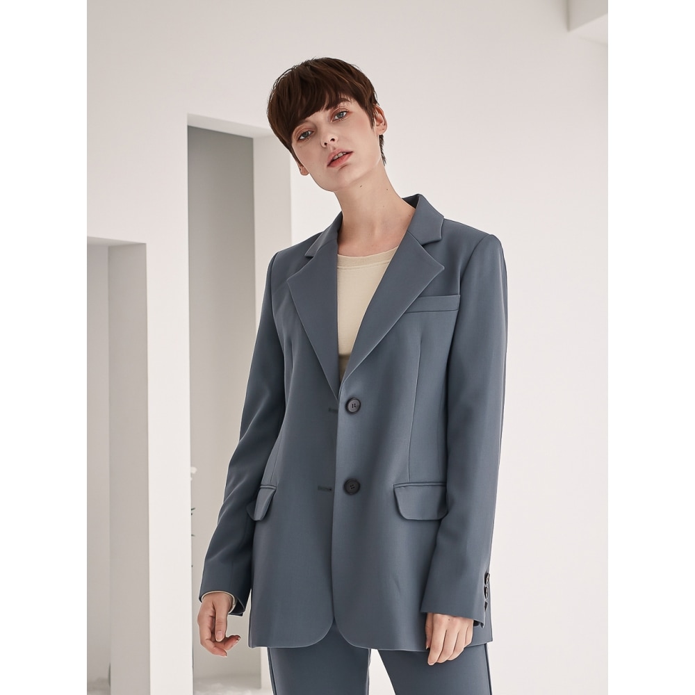 ACUDテーラードシングルジャケット（グレー）