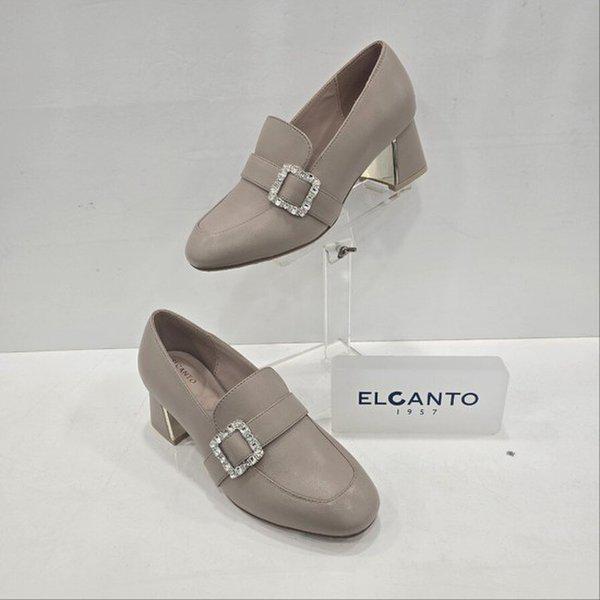 女性スクエア宝石ローファーヒール LCHSWDTP36U513 35 JE3 JJ