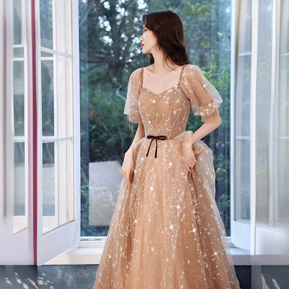 WOLEN] GDDZA スパンコール ロング プラス サイズ レディース