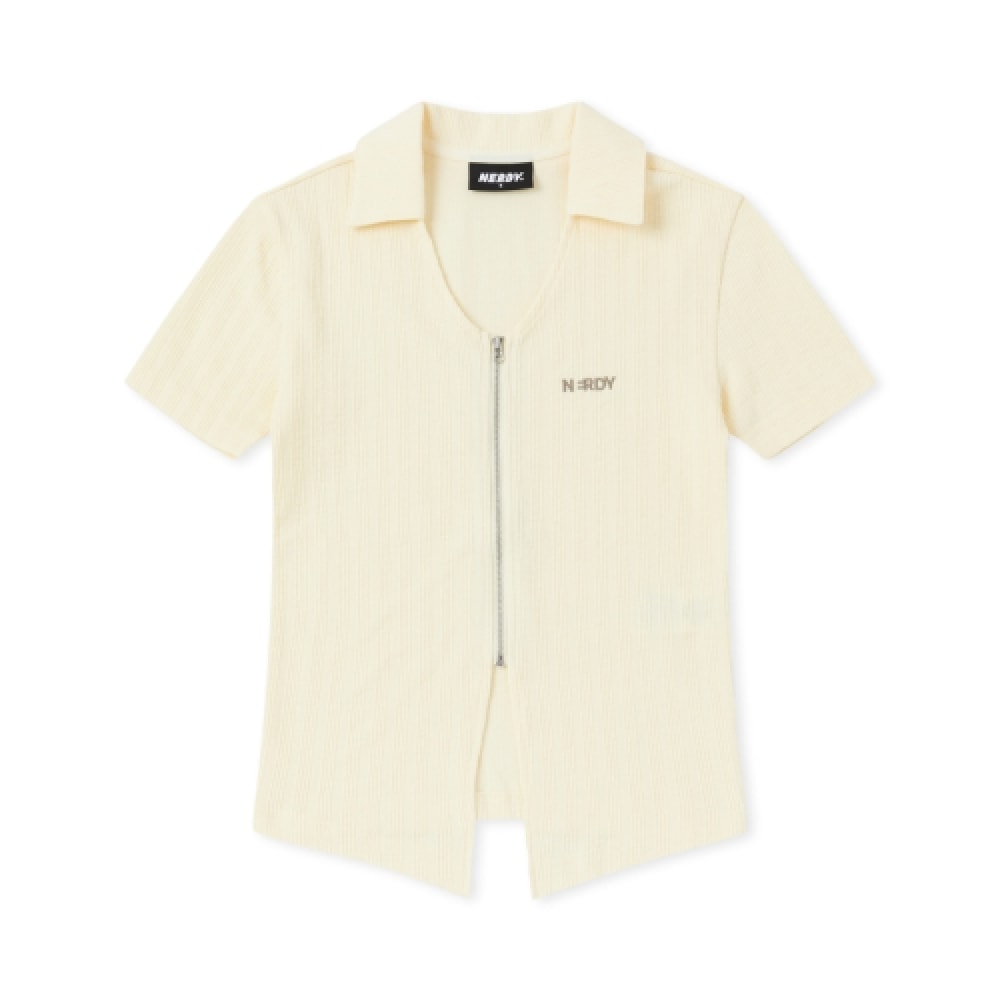 オタク女性用ニットジップカーディガンライトイエロー 6,206円