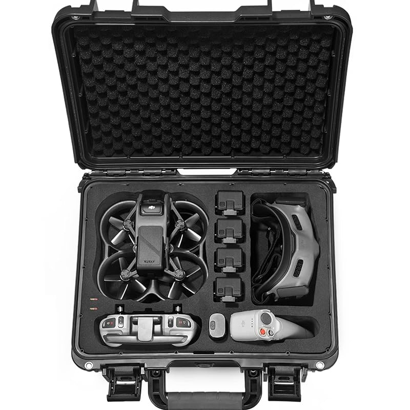 LEKUFEE DJI Avata コンボ ケース 防水収納ケース 収納できます DJI Avata Pro ドローン（DJI ゴーグル 2）/ DJI FPV ゴーグル V2 そして DJI Ava防犯カメラ