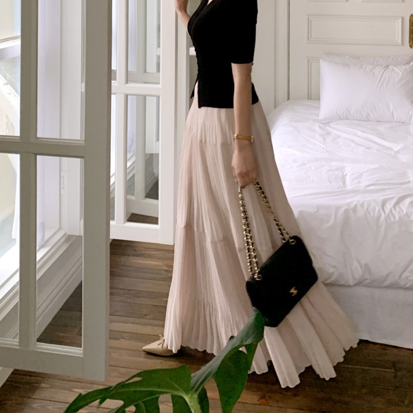 シャーリングマキシースカート sk6380 4,609円