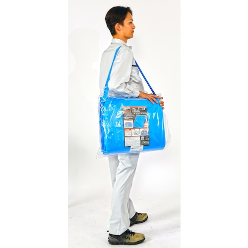 7.2mX 7.2m 肩掛けブルーシート　BSA-7272　肩掛けなので運搬時両手が使えるブルーシートα＃３０００　TRUSCO 232-1921 4989999173246