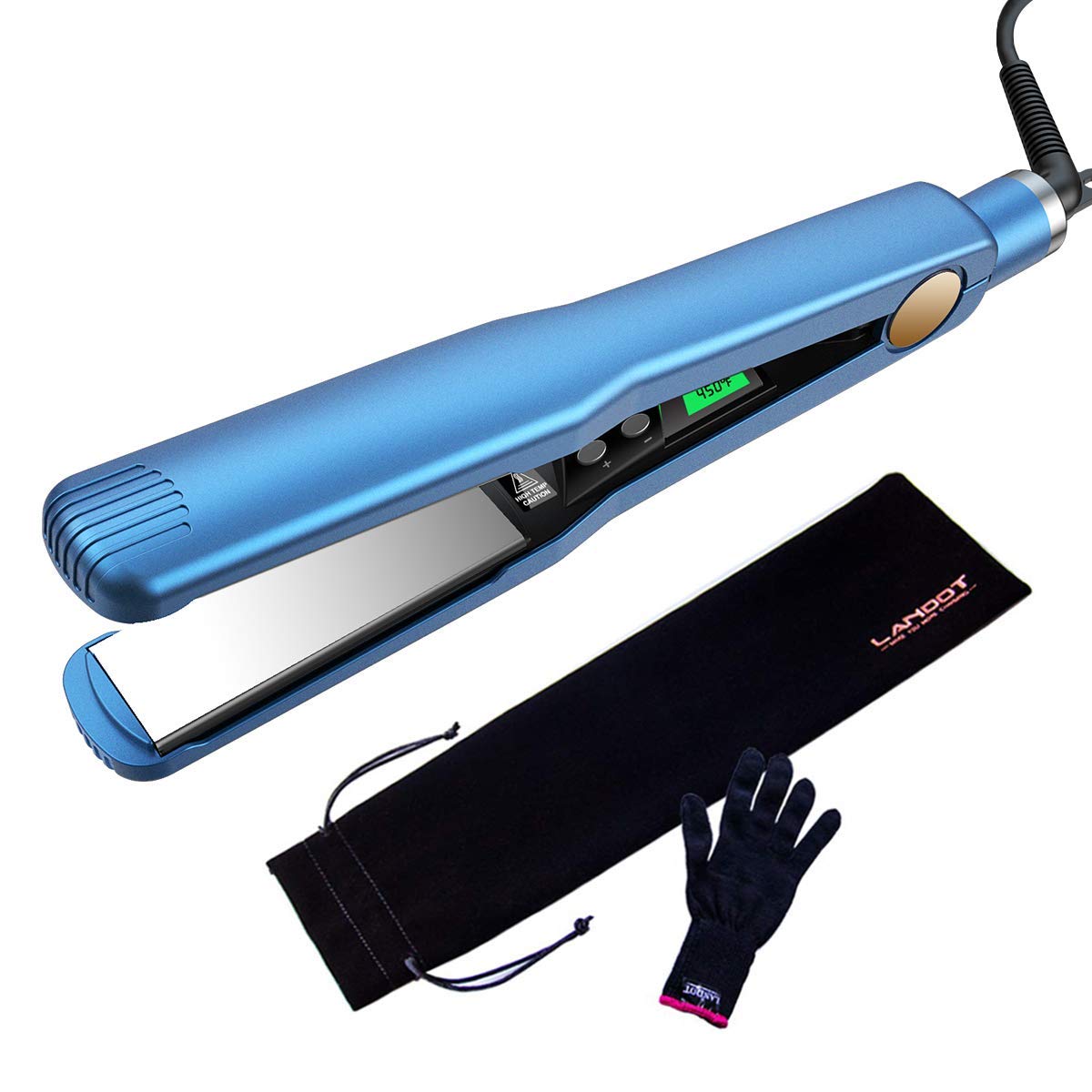 [アメリカ無料直送] [プレミアム商品][満足度上位]専門チタンヘアストレーナー114インチフラット