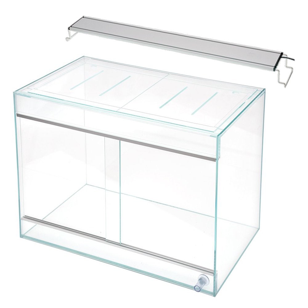 アクロ　スーパークリア　パルダリウム水槽　６０３０４５　通水穴付　スリットフタ付　＋　アクロ　ＲＥＣＴＡＮＧＬＥ　ＬＥＤ　ＢＲＩＧＨＴ　６００　ＣＲＣ10―11―01―95―40