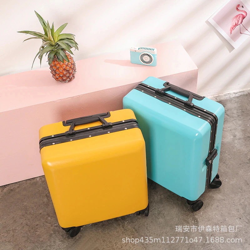 【急速出荷!】18インチキャビンラゲージアルミフレーム16インチキャンディーカラーミニラゲージ20インチ水平カスタマイズビジネスレトロ男性と女性