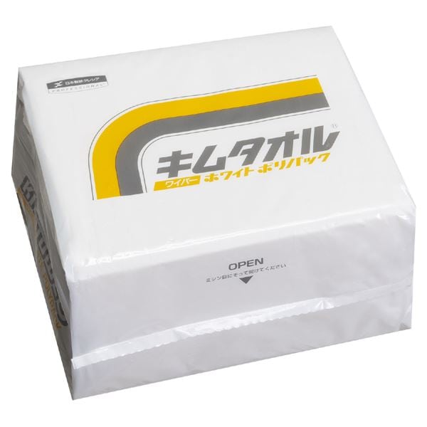 （まとめ）キムタオル ホワイト ポリパック [x10セット]