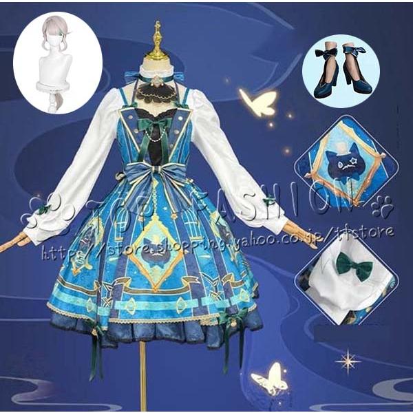 原神 げんしん genshin フォンテーヌ リネット Lynette 喫茶店 コスプレ衣装 ウィッグ 靴 cosplay コスチューム 変装仮装 クリスマス
