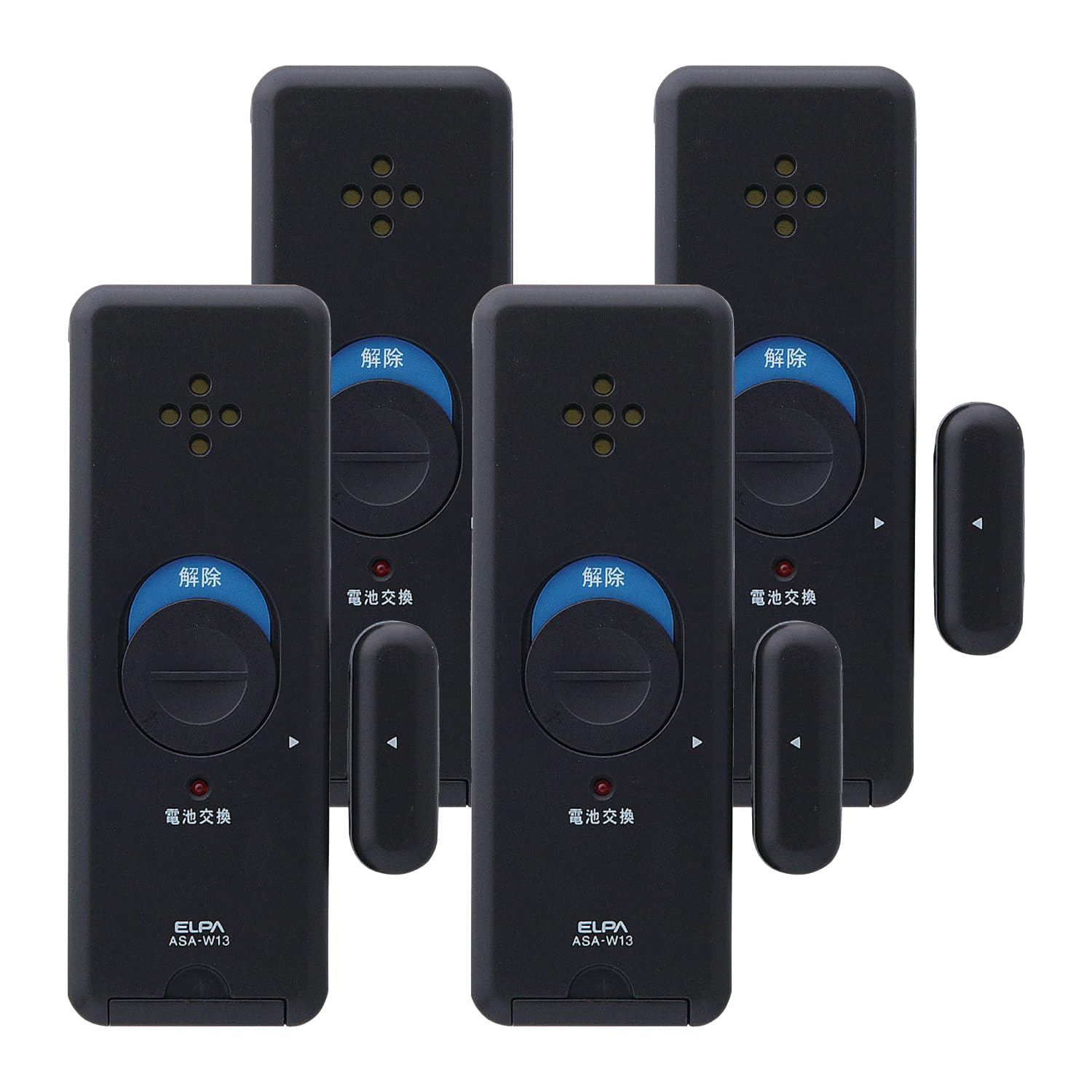 エルパ(ELPA) 窓ピタッアラーム　衝撃＋開放検知式(ダブル検知タイプ) ４Ｐ ダークブラウン ASA-W13-N4P(DB) 5,981円