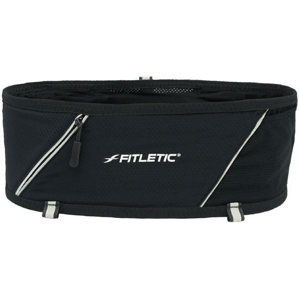 フィットレティック 360 PLUS BLK XS ランニング ポーチ ウエストポーチ 腹巻きタイプ ペットボトル 500ml 軽量 マラソン ジョギング アウトドア