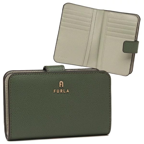 二つ折り財布 カメリア カーキグリーン レディース WP00314 ARE000 4059S