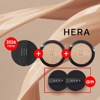 [限定商品]ブラッククッション3個＋パフ2個 セット (本品1個+おかわり2個+パフ2個)