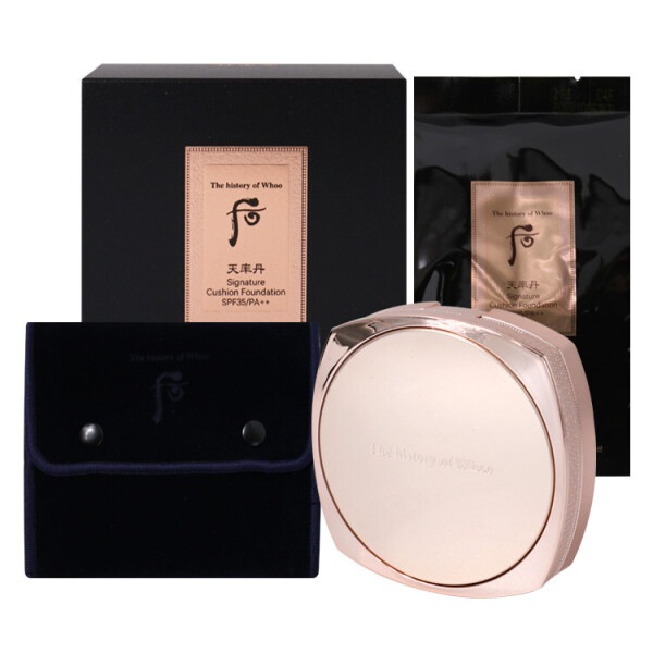 ザ・フー 天律丹 華律シグネチャークッション 21号 SPF35 PA++ (13gX2ea) (贈呈品なくなり次第贈呈終了)