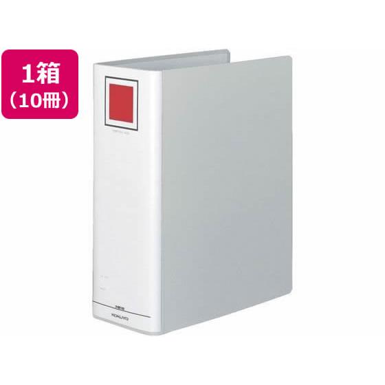 チューブファイル(エコ)片開き A4とじ厚100mmシルバー10冊 コクヨ ﾌ-E6100C
