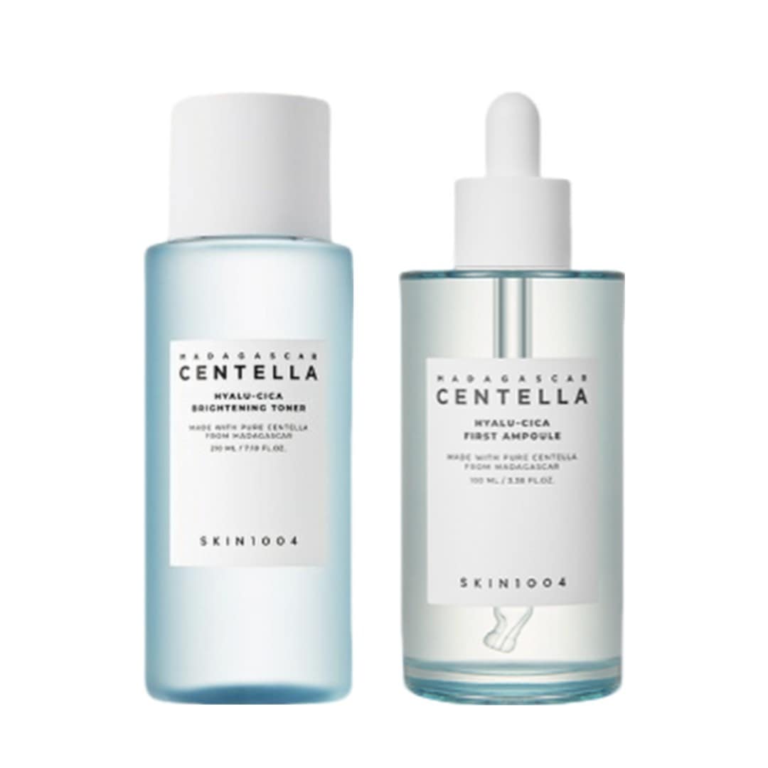スキン天使 2点セット マダガスカルセンテラ ヒアルル-シカ 光彩トナー210ml＋ファーストアンプル100ml