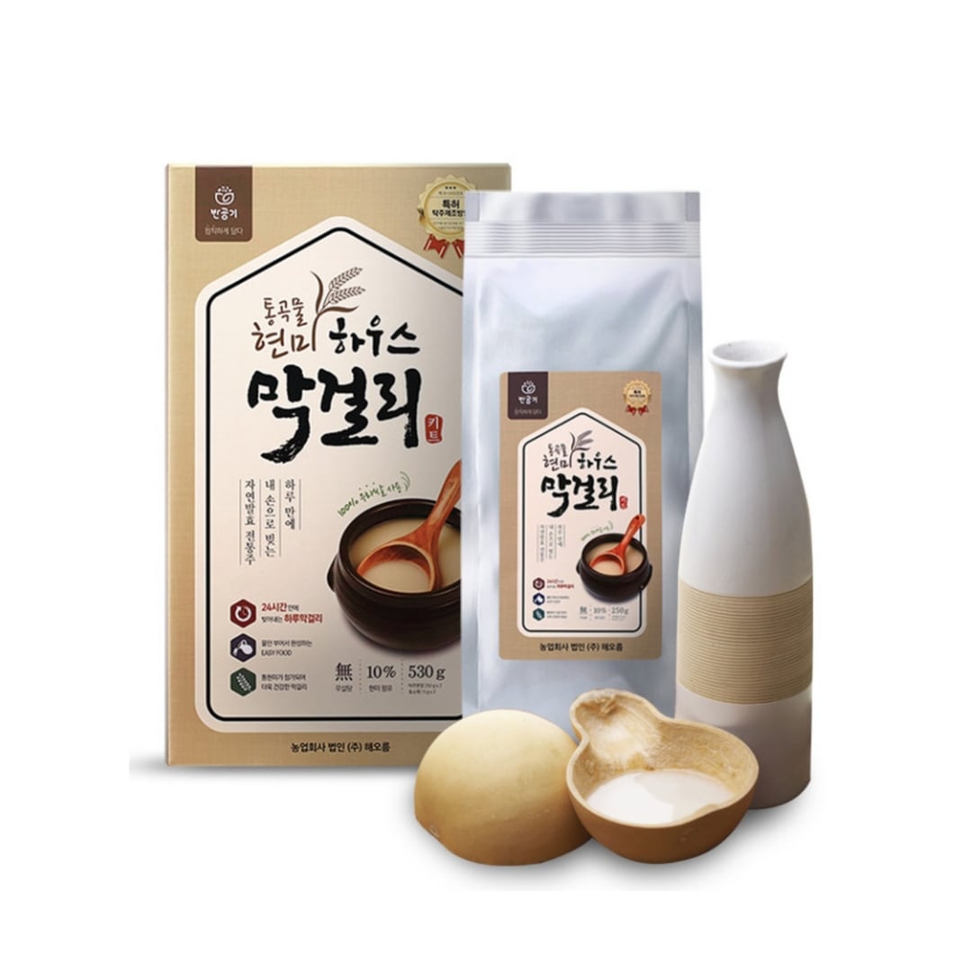 格安 (3.7L分量) 一日で完成するハウスマッコリ マッコリキット 天然材料が含まれた手作りマッコリ 韓国伝統酒 乳酸菌 その他
