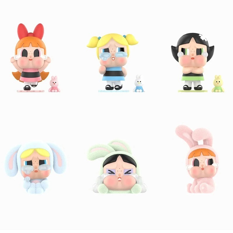 公式正規品POP MART CRYBABY × パワーパフ ガールズ シリーズ ガチャポン ブラインドボックス フィギュアモデル サプライズギフト