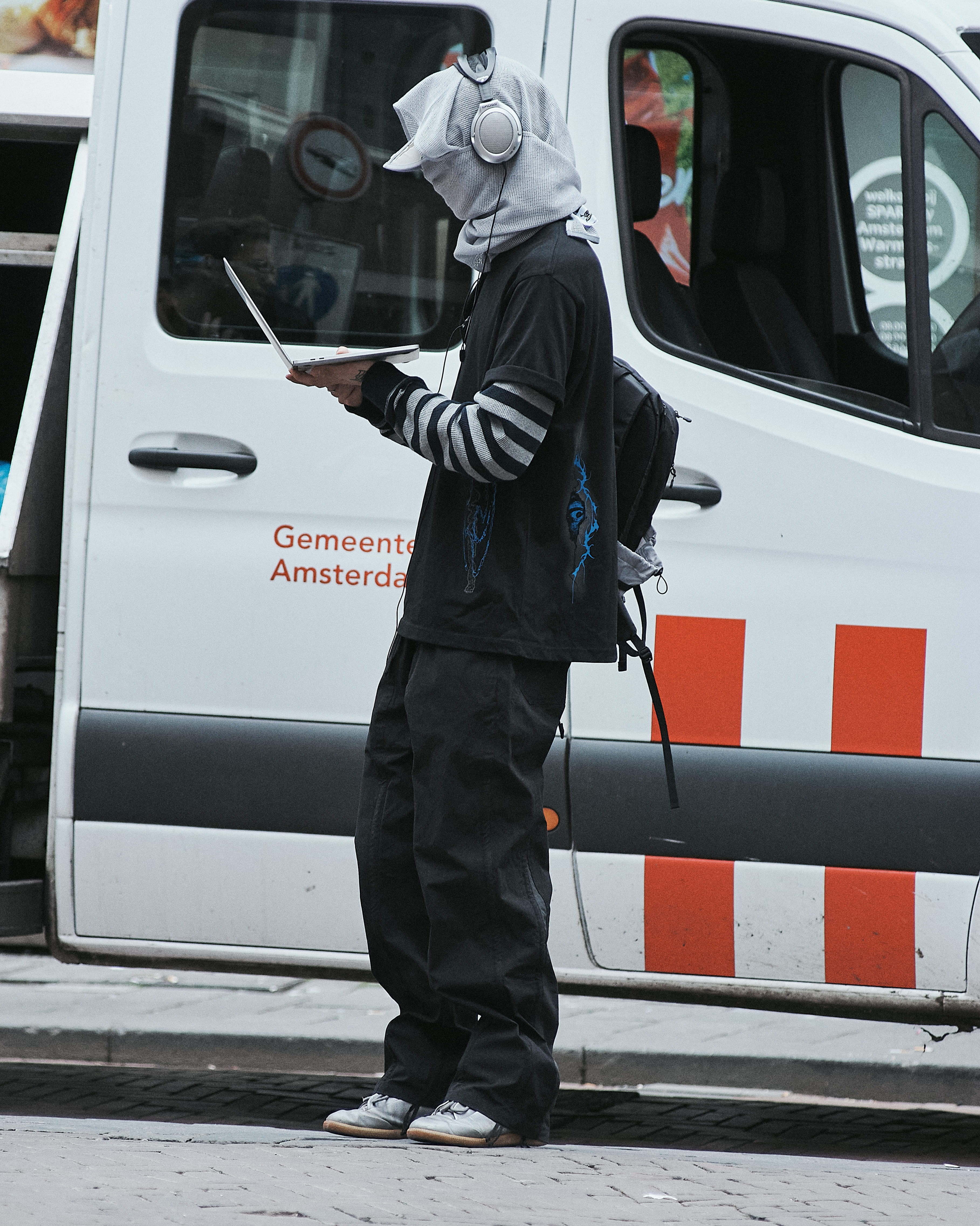 【SANSANGEAR】 FISSURE T-SHIRT : BLACK