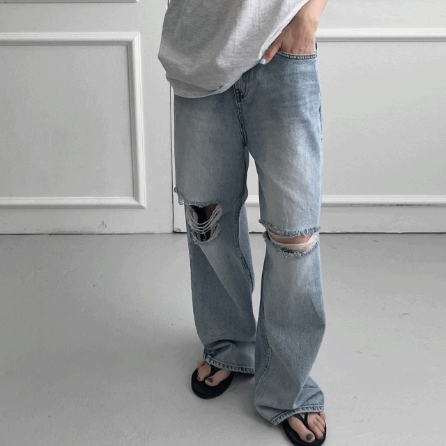 古着ワイドデニム