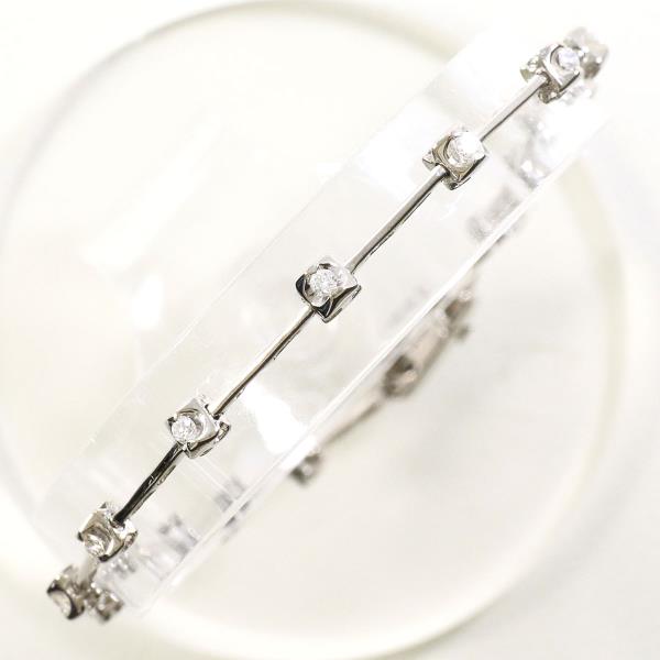 K18 18金 WG ホワイトゴールド ブレスレット ダイヤ 0.28 中古 63,360円
