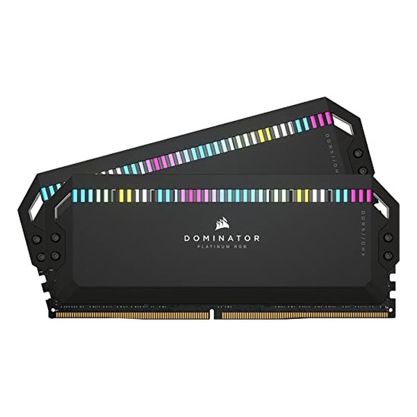 DOMINATOR PLATINUM RGB 64GB 2x32GB DDR5 DRAM 5200MHz C40 メモリキット ブラック