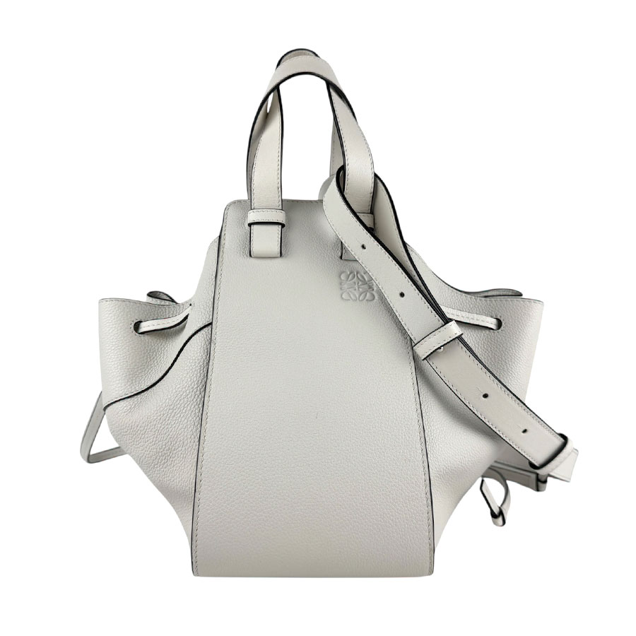 ロエベ LOEWE ショルダーバッグ ハンモック スモール レザー ホワイト レディース z6665