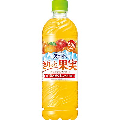 他サイト： サントリー 天然水 きりっと果実 オレンジ&マンゴー 600ml×24本 まとめ売り実施中の商品画像