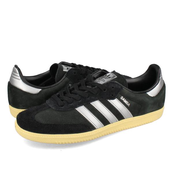 adidas SAMBA OG アディダス サンバ OG メンズ レディース CORE BLACK/MATTE SILVER/ALMOST YELLOW ブラック IE8128