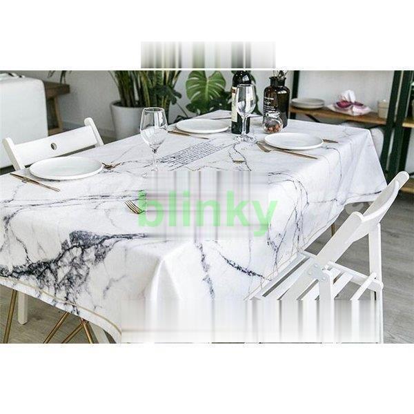 大理石柄テーブルクロス/テーブル掛け/洗濯可能/ランチョンマット/プレースマット/ダイニング/食卓/ファブリック生地/モダン
