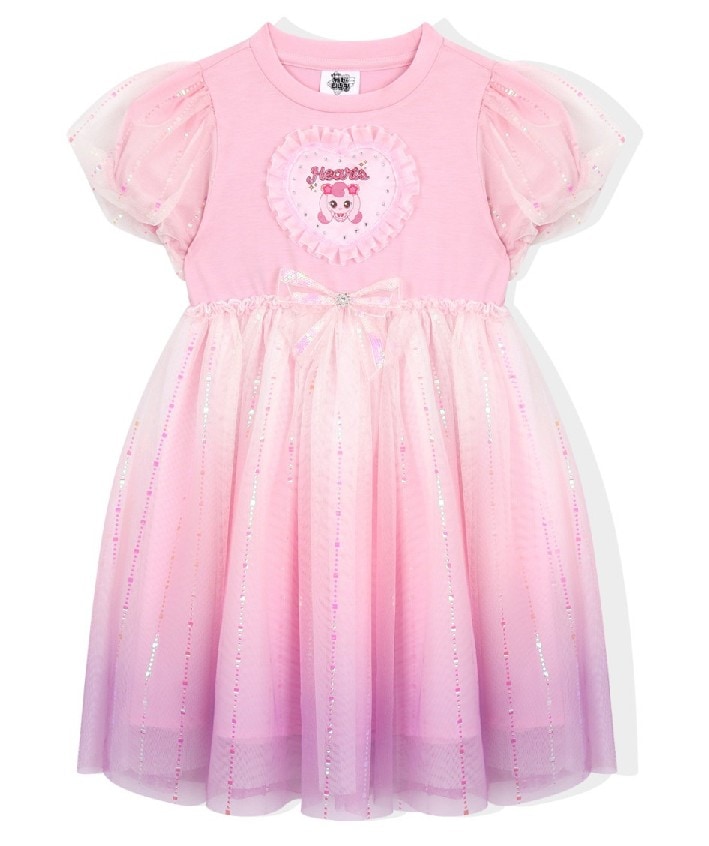 キャッチチニッピング ワンピース リボン ハーチュッピンリボンレースシャー ワンピース PK ピンク