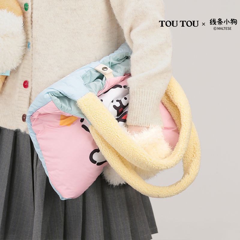 【46.1万人が同ブランドを収蔵】「」TOUTOUラインワンちゃん透け大容量カバンフフフフトートバッグ