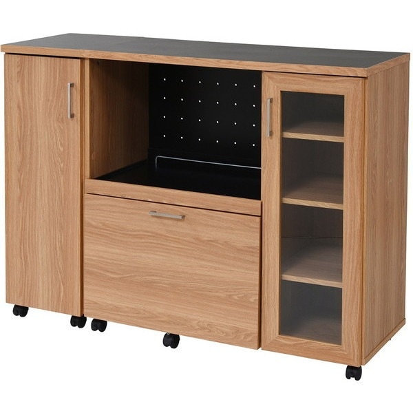 JKプラン FAP-1022SET-NABK Keittio [キッチンカウンター（収納庫付き幅120cm）] メーカー直送