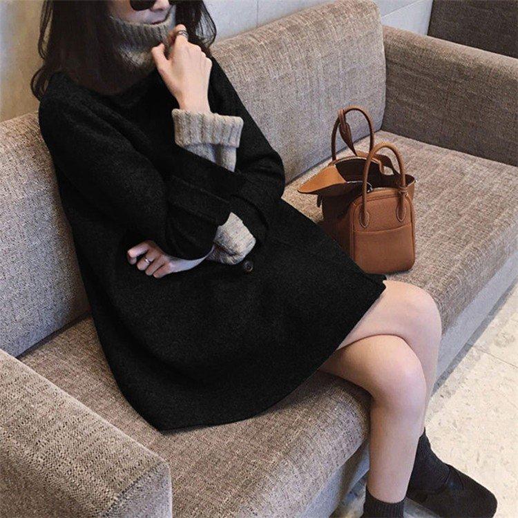 ラシャコート コート ジャケット レデイース ベルト付き秋冬 ダブルコート韓国風 ダブルコートきれいめ長袖ロング丈アウター カジュアルウエア