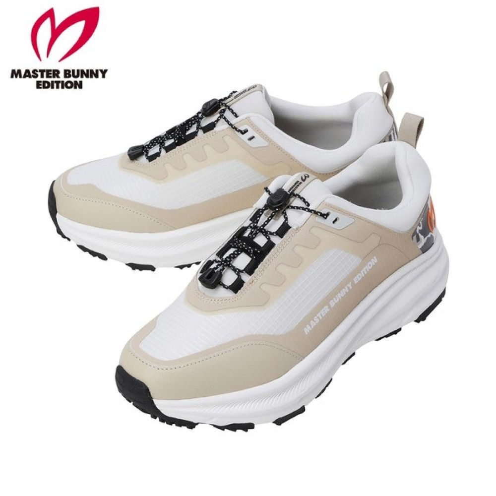[マスターバニー] メンズロゴパターンストリングスパイクレスゴルフシューズ