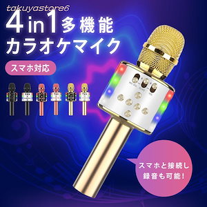 Bluetoothカラオケマイク ワイヤレス 多機能 ノイズキャンセリング