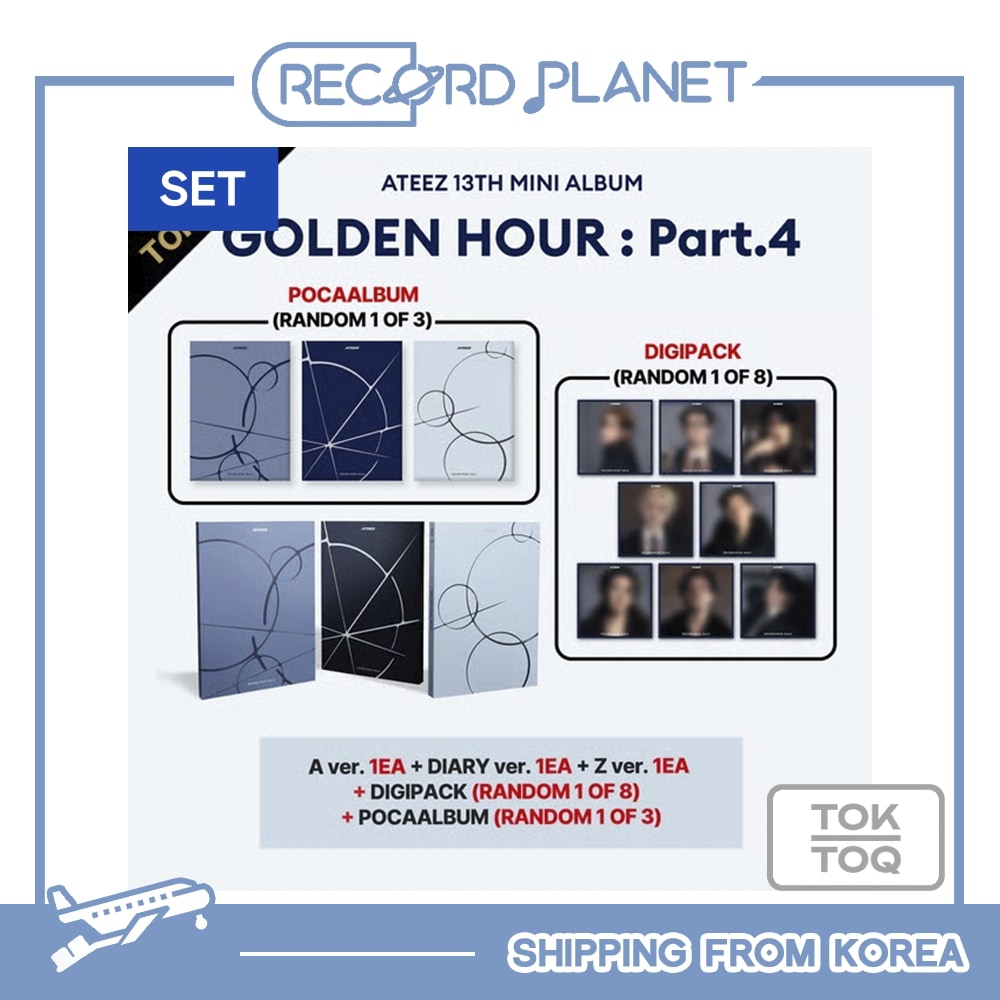 ONLINE特典+ ATEEZ [GOLDEN HOUR : Part.4] TOKTOQ SET