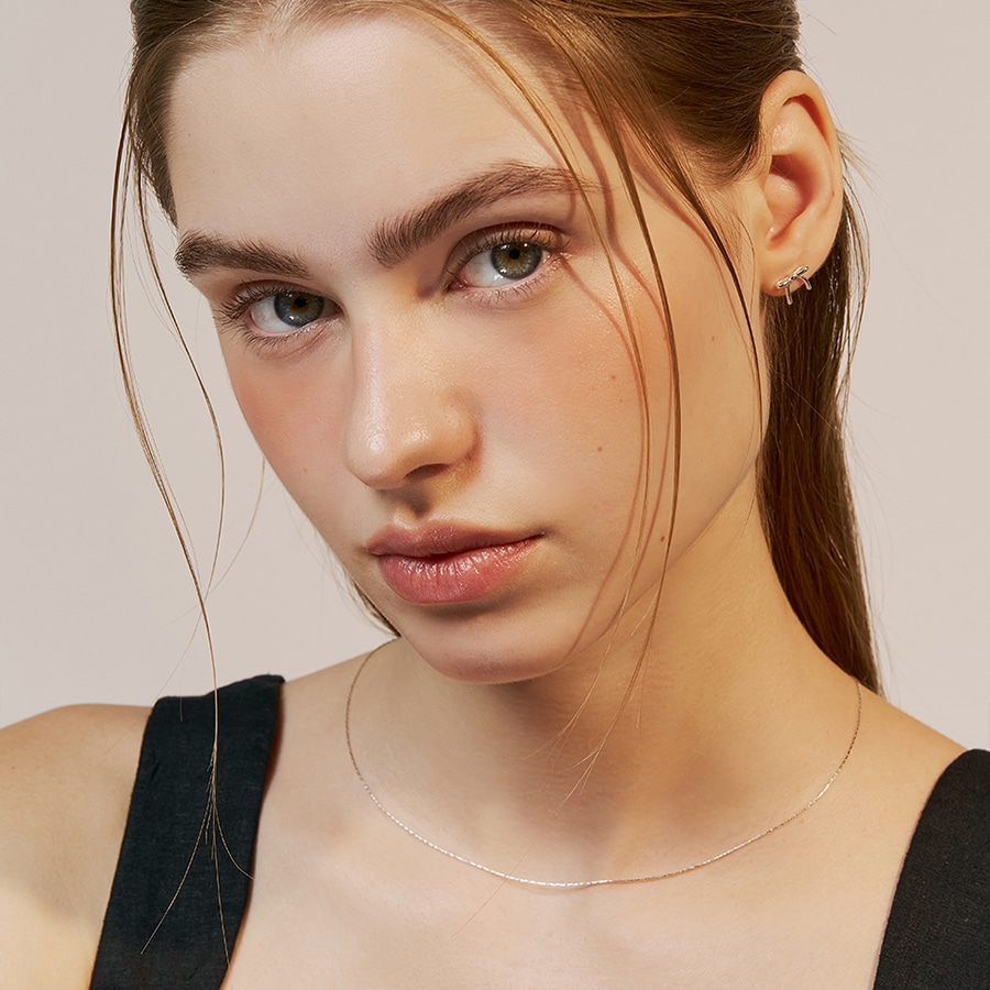 [sv925] foil chain necklace