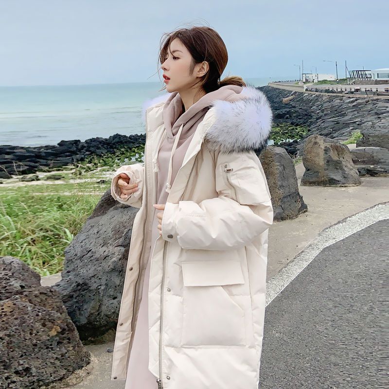 新作セール ダウンコート レディース 洗える フード付き 冬 ファー付き 無地 トリミング ハーフ丈 ロング丈 冬コート 厚手 アウター ダウン コートコート