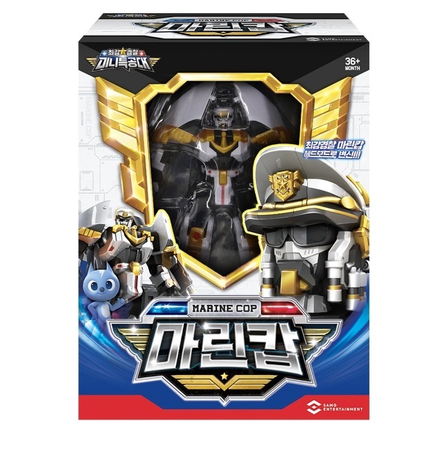 ミニ特攻隊/最強警察/マリンカップ/消防隊員/警官/赤色/頭に変身/変身ロボット/合体ロボット/Marine Cop/正品/2023 5,083円