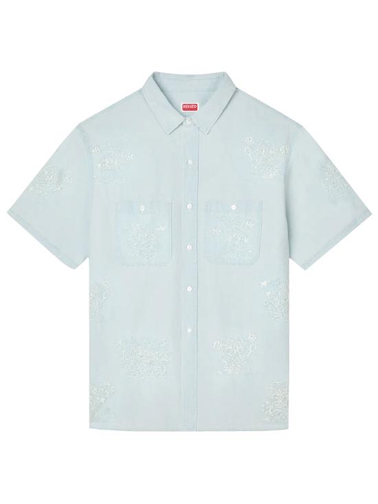 KENZO Men Long Tops FG55DC1047F0 DY STONE BLEACH